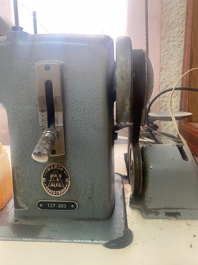 Maquina aparar para coser tira calzado