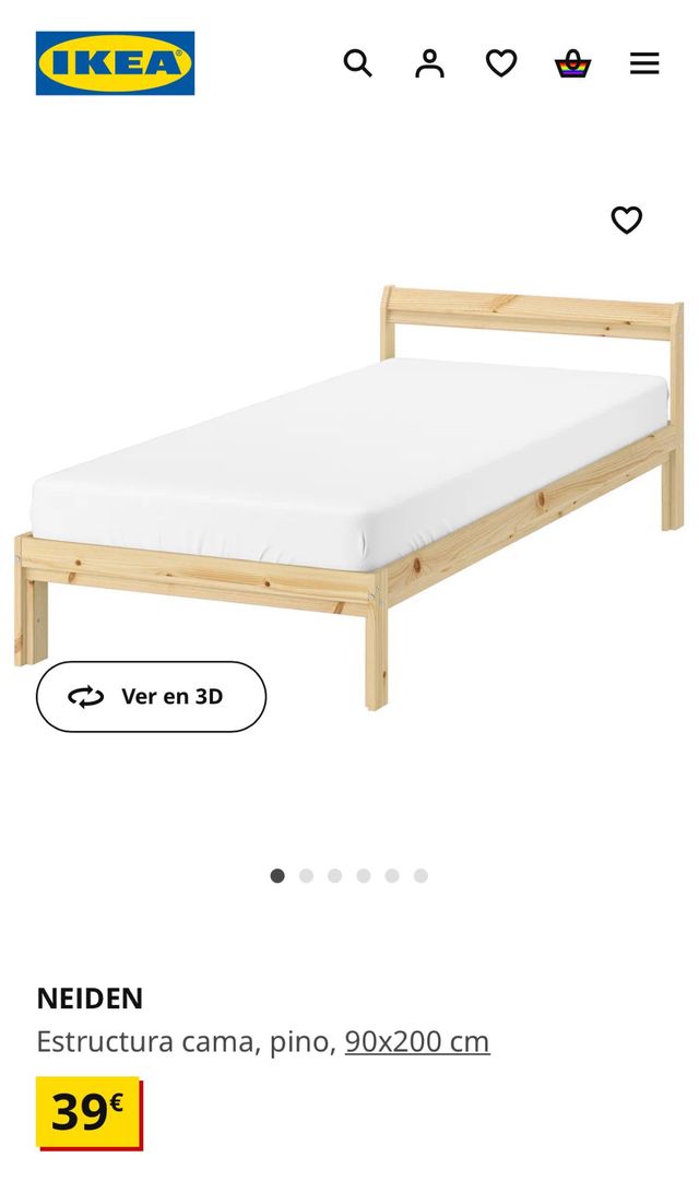 Estructura con somier NEIDEN - IKEA
