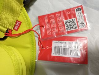 Bolso Diesel verde / amarillo flúor 