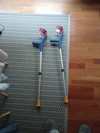 Muletas infantiles niño niña