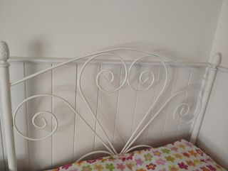 Cabecero de cama forja blanco 