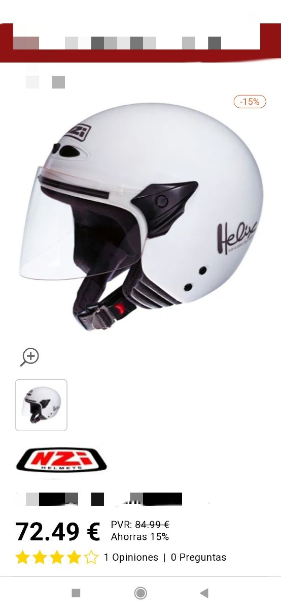 Casco moto