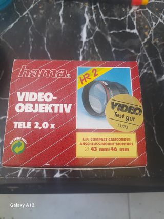 Objetivo pata cámaras de video vintage