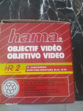 Objetivo pata cámaras de video vintage