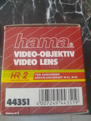 Objetivo pata cámaras de video vintage