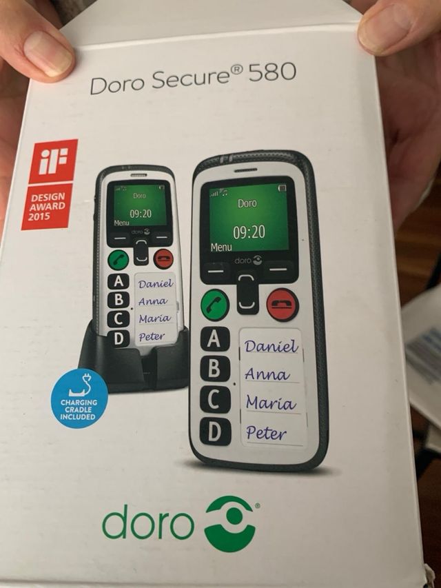 Teléfono Móvil  personas mayores Dor secure 580 