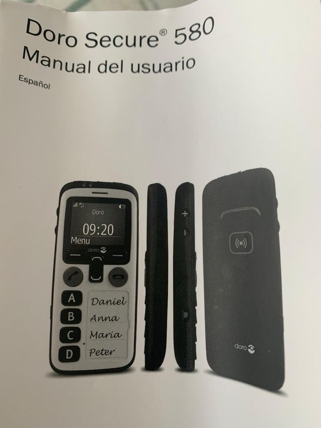 Teléfono Móvil  personas mayores Dor secure 580 