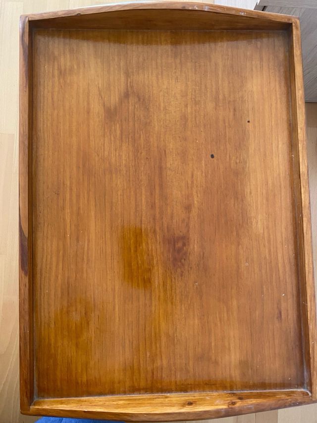 Mesa auxiliar de madera plegable