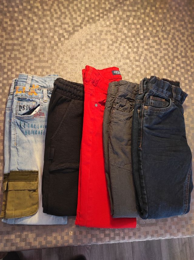 LOTE PANTALONES LARGOS NIÑO TALLA 9/10 AÑOS