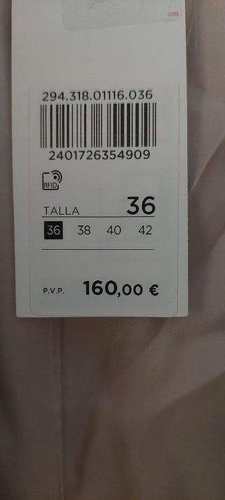 Abrigo oversize nuevo