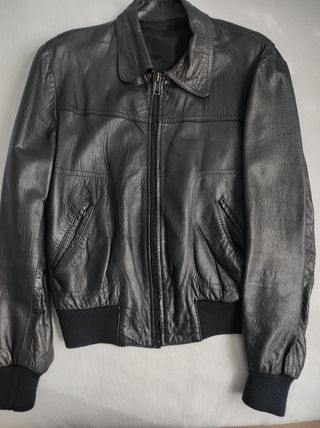 Cazadora de piel vintage