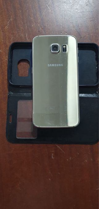 movil S6 samsung sin cargador 32 Gb con funda