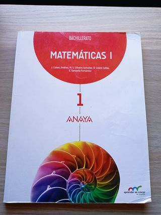Libro Matemáticas 1° Bachillerato 