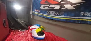 Casco arai rx7 corsair pintado Kevin Schwantz