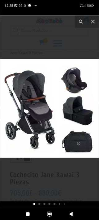 Cochecito tres piezas