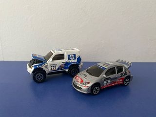 Lote Vehículos Majorette: Bomberos + Rally + Barça