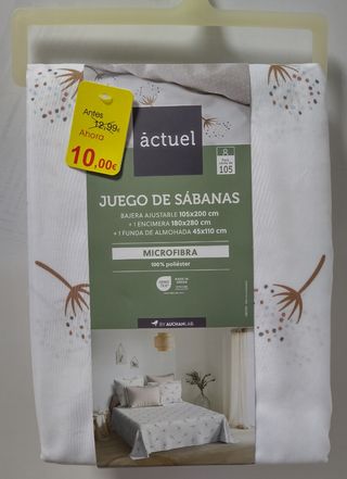 Juego de cama microfibra 105cm
