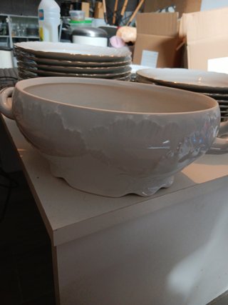 Vajilla de porcelana auténtica