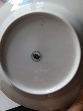 Vajilla de porcelana auténtica
