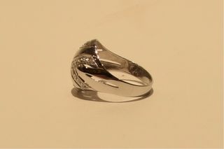 SORTIJA DE ORO BLANCO 18K/3.5Gr