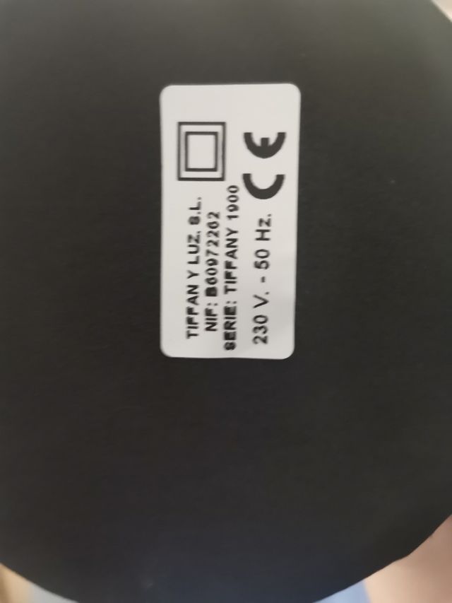 Lampara de mesilla Tiffany