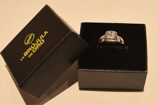 SORTIJA DE ORO BLANCO 18K/3.2Gr