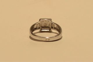 SORTIJA DE ORO BLANCO 18K/3.2Gr