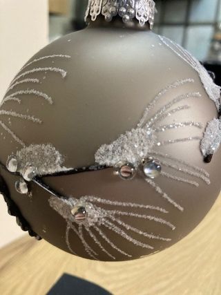 6 palline in vetro per albero di Natale