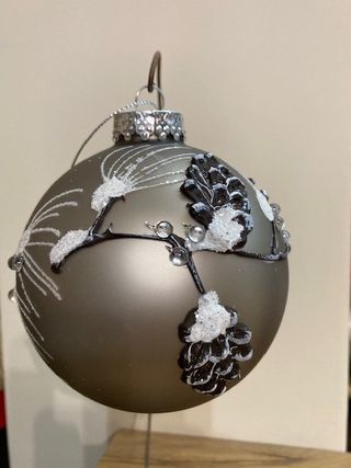 6 palline in vetro per albero di Natale