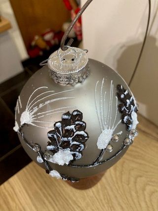 6 palline in vetro per albero di Natale