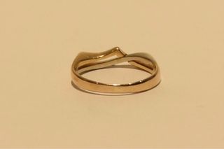 SORTIJA DE ORO BICOLOR 18K/2.9Gr
