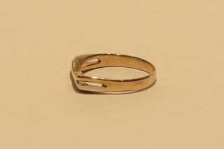 SORTIJA DE ORO BICOLOR 18K/2.9Gr