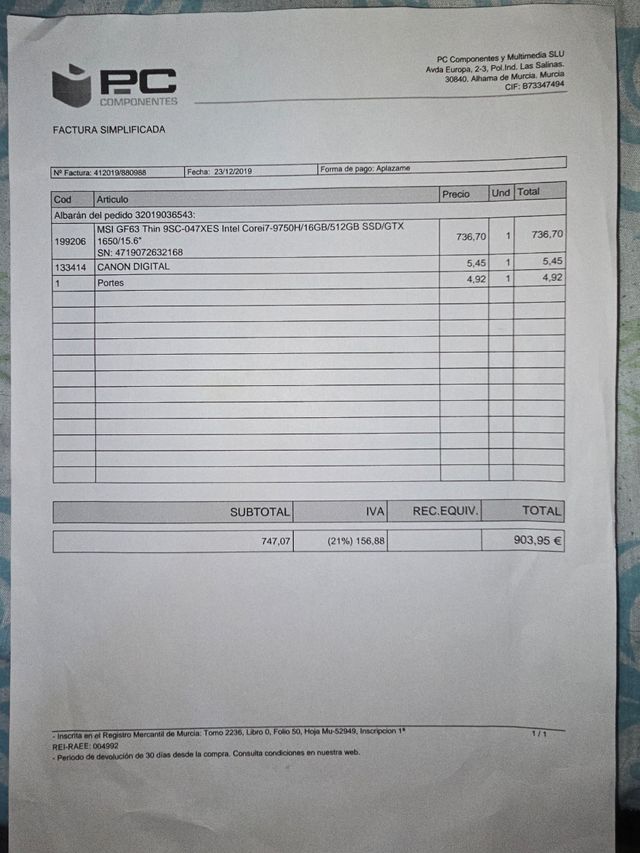 MSI GF63 Thin 11th Gen IntelCore GEFORCE GTX1650 S