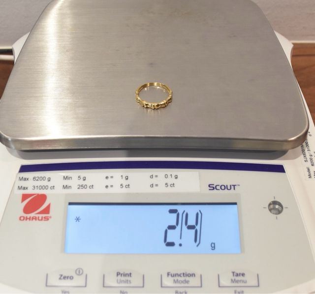 SORTIJA DE ORO 18K/2.4Gr