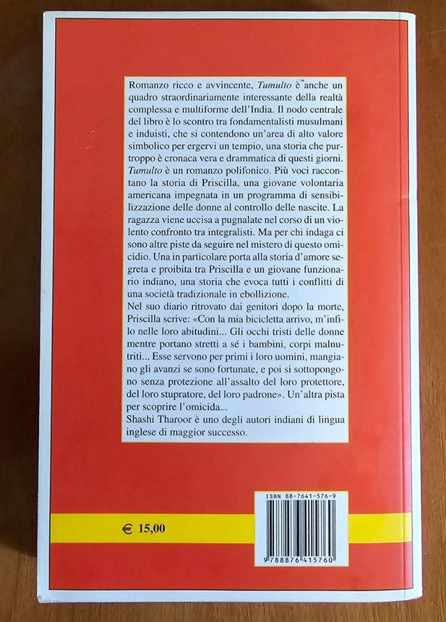 Tumulto - Shashi Tharoor (Edizioni e/o)