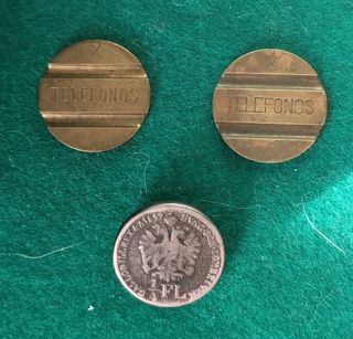 Fichas telefónicas + Antiguo botón