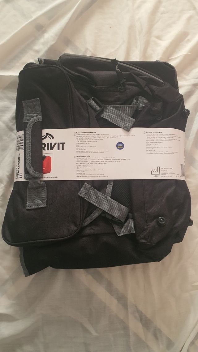 Alforjas bici Crivit 19 l. Sin abrir