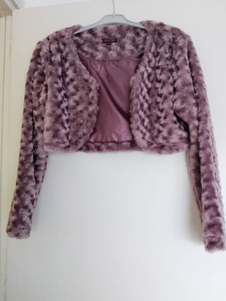 Chaqueta torera morada