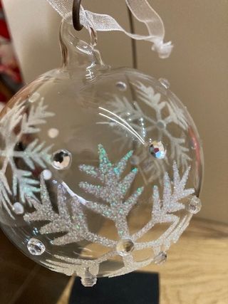 6 palline in vetro per Albero di Natale decorate