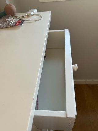 Comoda madera color blanco