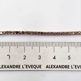 PULSERA ORO ROSA 18K BRILLANTES  BROWN