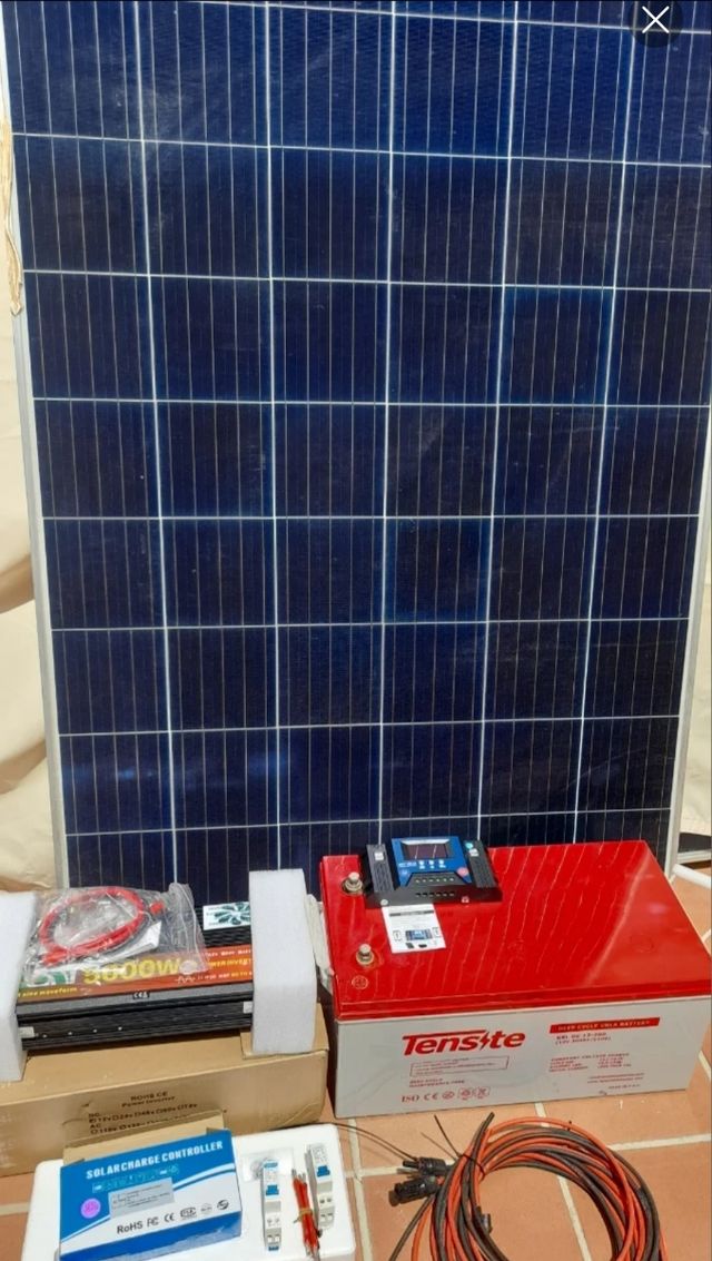 KIT PANEL SOLAR 24 v AUTOCARAVANA 