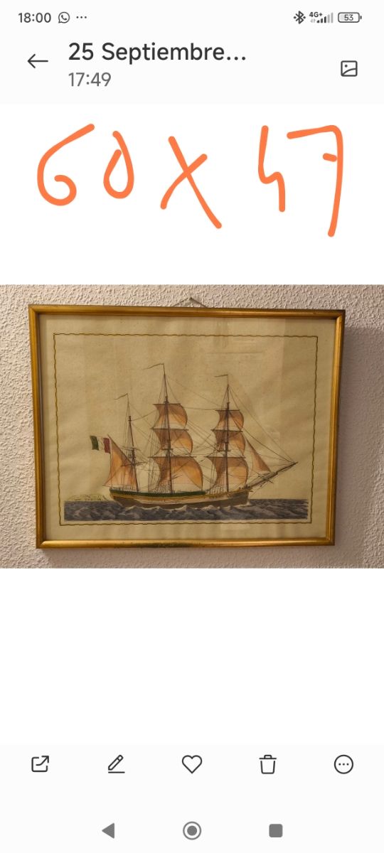 Vecchia barca Quadro