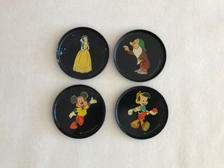Base copos Walt Disney antigas vintage