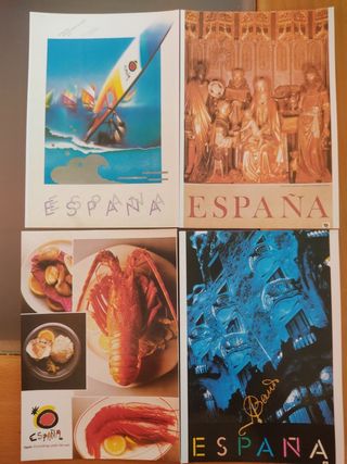 Juego de postales de España