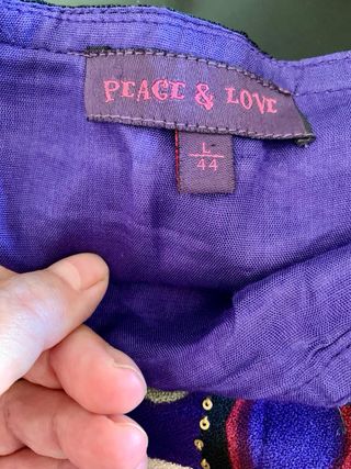 Falda morada estilo Max Mara T 42-44