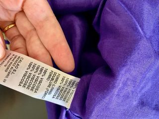 Falda morada estilo Max Mara T 42-44