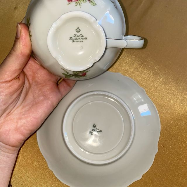 Set 2 tazzine da tè di Z&Co Tirschenreuth Bavaria