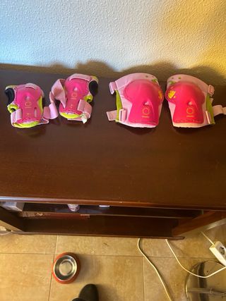 Rodillera y muñequera para patinar