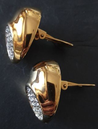Pendientes de clip vintage David Grau, como nuevos